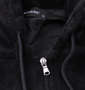 KANGOL シルキーフリースジャケット ブラック: フード調節紐