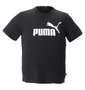PUMA エッセンシャルロゴ半袖Tシャツ プーマブラック: