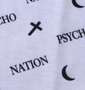 PSYCHO NATION サイコベアジップ切替半袖Tシャツ ブラック: