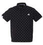 adidas golf アディダスロゴモノグラムプリント半袖B.Dシャツ ブラック:
