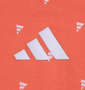 adidas golf アディダスロゴモノグラムプリント半袖B.Dシャツ コーラルフュージョン: 胸プリント