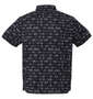 adidas golf マルチカラープリント半袖B.Dシャツ ブラック: バックスタイル