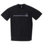 adidas golf ビッグアディダスロゴ半袖モックネックシャツ ブラック: