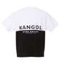 KANGOL バイカラー半袖Tシャツ ホワイト: バックスタイル