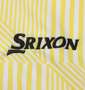 SRIXON 【松山英樹プロモデル】変形ストライプ半袖シャツ イエロー: 胸刺繍