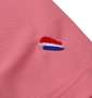 LE COQ SPORTIF ヘランカSUNSCREEN鹿の子半袖ポロシャツ ピンク: 袖の刺繍