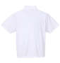 LE COQ SPORTIF エコペットハーフジップ半袖シャツ ホワイト: バックスタイル