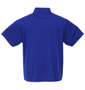 LE COQ SPORTIF エコペットハーフジップ半袖シャツ セーヌブルー: バックスタイル