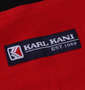 KARL KANI 天竺切替半袖Tシャツ ブラック: 左裾のワッペン