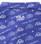 FILA GOLF ロゴグラフィックプリントホリゾンタルカラー半袖シャツ ブルー: バック刺繍