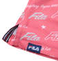 FILA GOLF ロゴグラフィックプリントホリゾンタルカラー半袖シャツ ピンク: サイドスリット