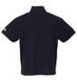 FILA GOLF ジャガードハーフジップ半袖シャツ ネイビー: バックスタイル