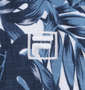 FILA GOLF フリージングスキンボタニカルプリントホリゾンタルカラー半袖シャツ ネイビー: 胸刺繍