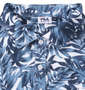 FILA GOLF フリージングスキンボタニカルプリントホリゾンタルカラー半袖シャツ ネイビー: