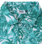 FILA GOLF フリージングスキンボタニカルプリントホリゾンタルカラー半袖シャツ グリーン: