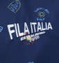 FILA GOLF フリージングカノコエレメントプリント半袖シャツ ネイビー: 左胸刺繍
