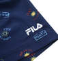 FILA GOLF フリージングカノコエレメントプリント半袖シャツ ネイビー: 左袖刺繍
