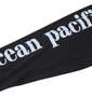 OCEAN PACIFIC 長袖フルジップパーカーラッシュガード ブラック: 袖プリント