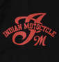 INDIAN MOTOCYCLE 裏毛刺繍&プリントフルジップパーカー ブラック: プリント