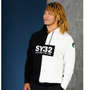 SY32 by SWEET YEARS サガラワッペンボックスロゴプルパーカー ミックス: