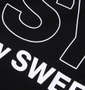 SY32 by SWEET YEARS スラッシュビッグロゴフルジップパーカー ブラック: プリント拡大