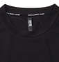 SY32 by SWEET YEARS エクスチェンジエンボスカモ半袖Tシャツ ブラック: 襟の消臭テープ