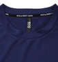 SY32 by SWEET YEARS エクスチェンジエンボスカモ半袖Tシャツ ネイビー: 襟の消臭テープ