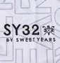 SY32 by SWEET YEARS SYGマリンロゴ半袖ポロシャツ ホワイト: 胸プリント