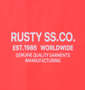 RUSTY PEARTEX半袖Tシャツ ピンク: 胸プリント