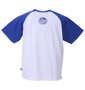 BEN DAVIS カレッジラグラン半袖Tシャツ ブルー: バックスタイル