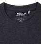 Mc.S.P オーガニックコットンクルーネック半袖Tシャツ チャコール杢: