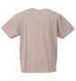 Mc.S.P オーガニックコットンクルーネック半袖Tシャツ モカ杢: バックスタイル