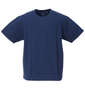 Mc.S.P オーガニックコットンクルーネック半袖Tシャツ ブルー: