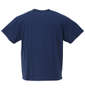 Mc.S.P オーガニックコットンクルーネック半袖Tシャツ ブルー: バックスタイル