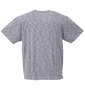 Mc.S.P オーガニックコットン混スラブVネック半袖Tシャツ ネイビー杢: バックスタイル