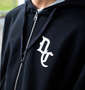 DCSHOES 23BIG OE BACK LOGOフルジップパーカー ブラック: