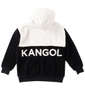 KANGOL シルキーフリースジャケット オフホワイト: バックスタイル