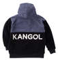 KANGOL シルキーフリースジャケット ブルーグレー: バックスタイル