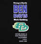 BEN DAVIS スポンサードエンブレム長袖Tシャツ ブラック: フロントプリント