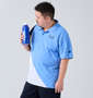 LE COQ SPORTIF ヘランカサンスクリーン半袖襟付シャツ ブルー:
