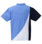 LE COQ SPORTIF ヘランカサンスクリーン半袖襟付シャツ ブルー: バックスタイル