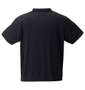 LE COQ SPORTIF エコペット半袖ポロシャツ ブラック: バックスタイル