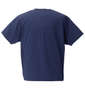 MOVESPORT SUNSCREEN TOUGHオーセンティックロゴ半袖Tシャツ ネイビー: バックスタイル
