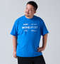 MOVESPORT SUNSCREEN TOUGHオーセンティックロゴ半袖Tシャツ ブルー:
