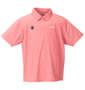MOVESPORT SUNSCREENミニ鹿の子バックロゴ半袖ポロシャツ レッド杢: