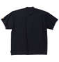 LOUDMOUTH スムースモックネック半袖シャツ ブラック: バックスタイル