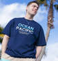 OCEAN PACIFIC PEARTEX UV半袖Tシャツ ネイビー: