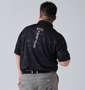 SY32 by SWEET YEARS カモエンボスカラー半袖シャツ ブラック: