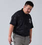 SY32 by SWEET YEARS カモエンボスカラー半袖シャツ ブラック: