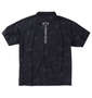SY32 by SWEET YEARS カモエンボスカラー半袖シャツ ブラック: バックスタイル